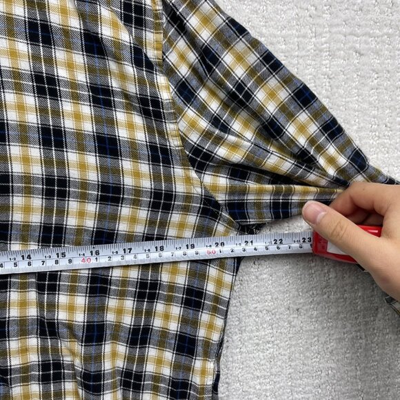 Only & Sons Slim-Fit Men's Plaid Shirt Yellow / Black Sz L Lumberjack Outdoor - Picture 8 of 16